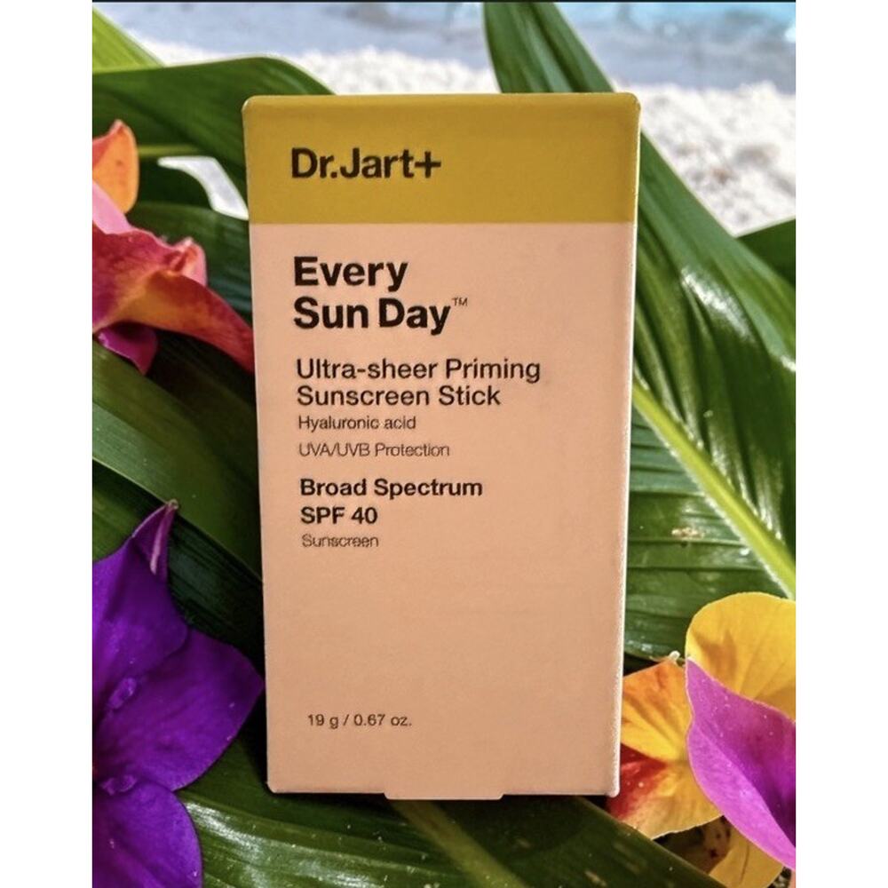 DR JART+ Every Sun Day Ultra-Sheer Priming Sunscreen Stick 19g SPF 40 NIB 11/27